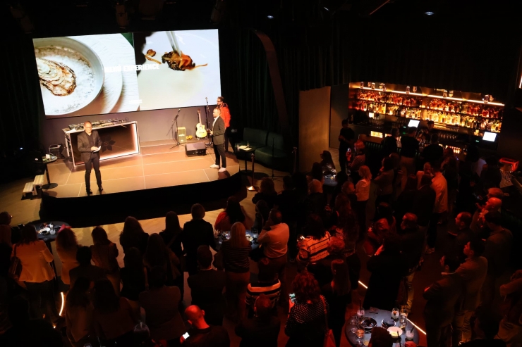 El director de màrqueting i d'esdeveniments, Pedro Moran durant la presentació.